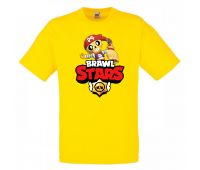 Футболка детская Бравл Старс ПОКО пират (Brawl Stars Poko) желтая 104 см