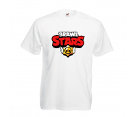Футболка детская Бравл Старс (Brawl Stars) белая 104 см Футболка детская Бравл Старс (Brawl Stars) белая 104 см