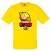 Футболка детская Бравл Старс Золотой Ворон (Brawl Stars Gold Voron) желтая 104 см