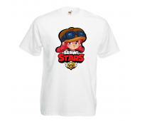Футболка детская Бравл Старс Джесси (Brawl Stars Jessie) белая 104 см Футболка детская Бравл Старс Джесси (Brawl Stars Jessie) белая 104 см