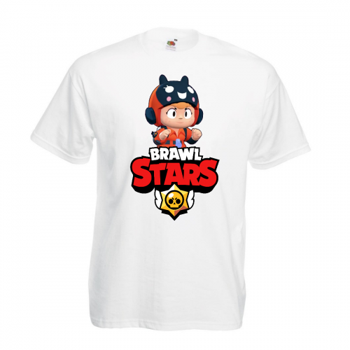 Футболка детская Бравл Старс Беа (Brawl Stars Bea) белая 104 см Футболка детская Бравл Старс Беа (Brawl Stars Bea) белая 104 см