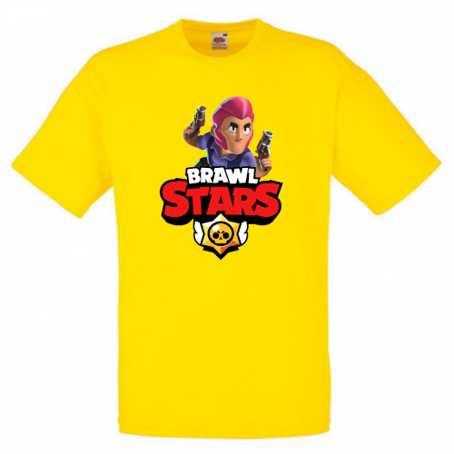 Футболка детская Бравл Старс Кольт (Brawl Stars Colt) желтая 104 см Футболка детская Бравл Старс Кольт (Brawl Stars Colt) желтая 104 см