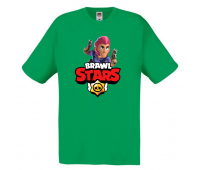 Футболка детская Бравл Старс Кольт (Brawl Stars Colt) зеленая 104 см Футболка детская Бравл Старс Кольт (Brawl Stars Colt) зеленая 104 см