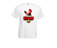 Футболка детская Бравл Старс Кольт 2 (Brawl Stars Colt) белая 104 см Футболка детская Бравл Старс Кольт 2 (Brawl Stars Colt) белая 104 см