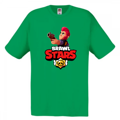 Футболка детская Бравл Старс Кольт 2 (Brawl Stars Colt) зеленая 104 см Футболка детская Бравл Старс Кольт 2 (Brawl Stars Colt) зеленая 104 см