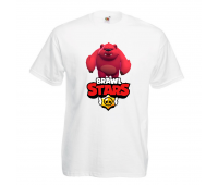 Футболка детская Бравл Старс Медведь Ниты (Brawl Stars Nita) белая 104 см Футболка детская Бравл Старс Медведь Ниты (Brawl Stars Nita) белая 104 см