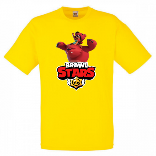Футболка детская Бравл Старс Нита (Brawl Stars Nita) желтая 104 см Футболка детская Бравл Старс Нита (Brawl Stars Nita) желтая 104 см