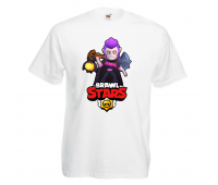 Футболка детская Бравл Старс Мортис (Brawl Stars Mortis) белая 104 см Футболка детская Бравл Старс Мортис (Brawl Stars Mortis) белая 104 см