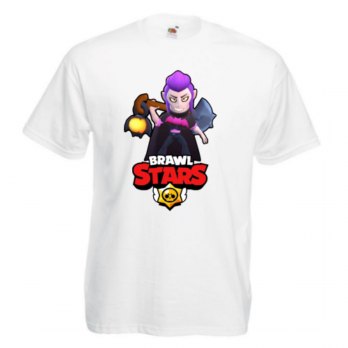 Футболка детская Бравл Старс Мортис (Brawl Stars Mortis) белая 104 см Футболка детская Бравл Старс Мортис (Brawl Stars Mortis) белая 104 см