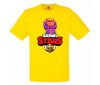 Футболка детская Бравл Старс Сэнди 3 (Brawl Stars Sandy) желтая 104 см Футболка детская Бравл Старс Сэнди 3 (Brawl Stars Sandy) желтая 104 см