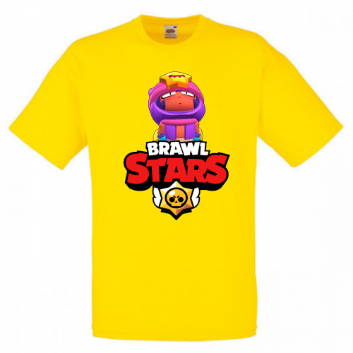 Футболка детская Бравл Старс Сэнди 3 (Brawl Stars Sandy) желтая 104 см Футболка детская Бравл Старс Сэнди 3 (Brawl Stars Sandy) желтая 104 см
