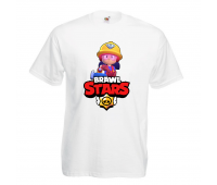 Футболка детская Бравл Старс Джеки (Brawl Stars Jacky) белая 104 см Футболка детская Бравл Старс Джеки (Brawl Stars Jacky) белая 104 см