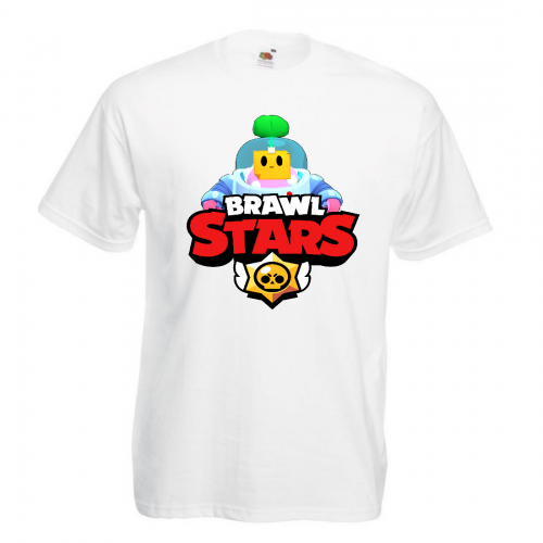 Футболка детская Бравл Старс Спраут (Brawl Stars Sprout) белая 104 см Футболка детская Бравл Старс Спраут (Brawl Stars Sprout) белая 104 см