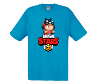 Футболка детская Бравл Старс Беа (Brawl Stars Bea) голубая 104 см Футболка детская Бравл Старс Беа (Brawl Stars Bea) голубая 104 см