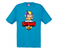 Футболка детская Бравл Старс Беа 2 (Brawl Stars Bea) голубая 104 см Футболка детская Бравл Старс Беа 2 (Brawl Stars Bea) голубая 104 см