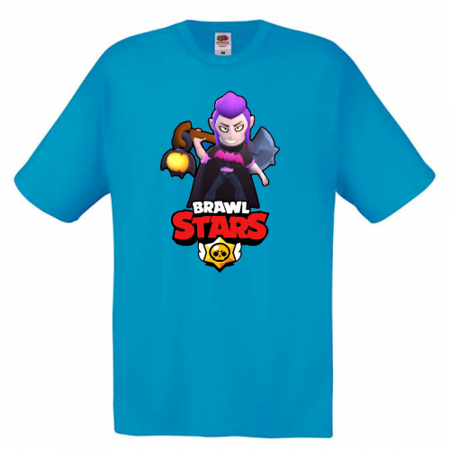 Футболка детская Бравл Старс Мортис (Brawl Stars Mortis) голубая 104 см Футболка детская Бравл Старс Мортис (Brawl Stars Mortis) голубая 104 см