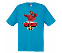 Футболка детская Бравл Старс Нита (Brawl Stars Nita) голубая 104 см Футболка детская Бравл Старс Нита (Brawl Stars Nita) голубая 104 см