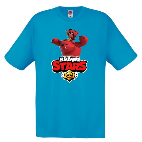 Футболка детская Бравл Старс Нита (Brawl Stars Nita) голубая 104 см Футболка детская Бравл Старс Нита (Brawl Stars Nita) голубая 104 см