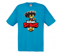 Футболка детская Бравл Старс ПОКО (Brawl Stars Poko) голубая 104 см Футболка детская Бравл Старс ПОКО (Brawl Stars Poko) голубая 104 см