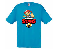 Футболка детская Бравл Старс ПОКО пират (Brawl Stars Poko) голубая 104 см Футболка детская Бравл Старс ПОКО пират (Brawl Stars Poko) голубая 104 см