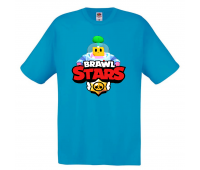 Футболка детская Бравл Старс Спраут (Brawl Stars Sprout) голубая 104 см Футболка детская Бравл Старс Спраут (Brawl Stars Sprout) голубая 104 см