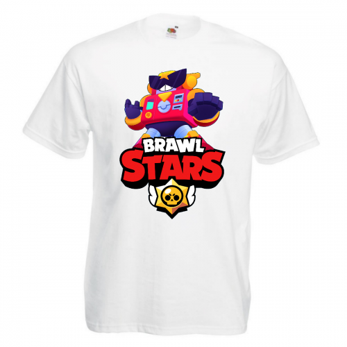 Футболка детская Бравл Старс Вольт (Brawl Stars Surge) белая 104 см Футболка детская Бравл Старс Вольт (Brawl Stars Surge) белая 104 см