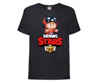 Футболка детская Бравл Старс Беа (Brawl Stars Bea) черная 104 см Футболка детская Бравл Старс Беа (Brawl Stars Bea) черная 104 см