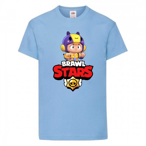Футболка детская Бравл Старс Беа 2 (Brawl Stars Bea) светло голубая 104 см Футболка детская Бравл Старс Беа 2 (Brawl Stars Bea) светло голубая 104 см
