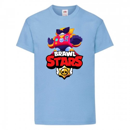 Футболка детская Бравл Старс Вольт (Brawl Stars Surge) светло голубая 104 см Футболка детская Бравл Старс Вольт (Brawl Stars Surge) светло голубая 104 см
