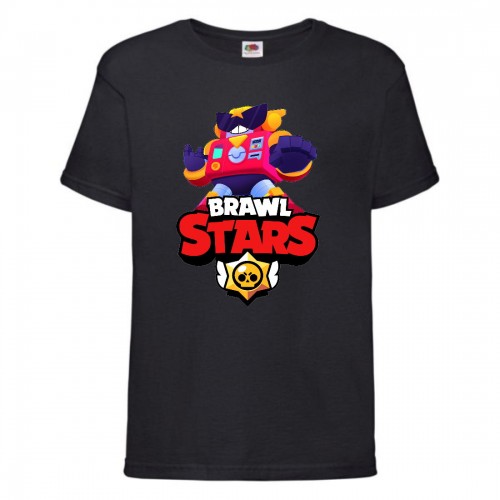 Футболка детская Бравл Старс Вольт (Brawl Stars Surge) черная 104 см Футболка детская Бравл Старс Вольт (Brawl Stars Surge) черная 104 см