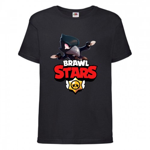 Футболка детская Бравл Старс Ворон 2 (Brawl Stars Voron) черная 104 см Футболка детская Бравл Старс Ворон 2 (Brawl Stars Voron) черная 104 см