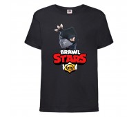 Футболка детская Бравл Старс Ворон 3 (Brawl Stars Voron) черная 104 см Футболка детская Бравл Старс Ворон 3 (Brawl Stars Voron) черная 104 см
