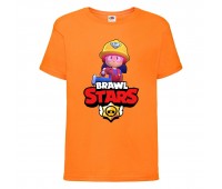 Футболка детская Бравл Старс Джеки (Brawl Stars Jacky) оранжевая 104 см Футболка детская Бравл Старс Джеки (Brawl Stars Jacky) оранжевая 104 см