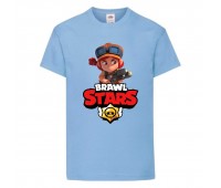 Футболка детская Бравл Старс Джесси 2 (Brawl Stars Jessie) светло голубая 152 см Футболка детская Бравл Старс Джесси 2 (Brawl Stars Jessie) светло голубая 152 см