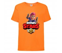 Футболка детская Бравл Старс Кольт (Brawl Stars Colt) оранжевая 104 см Футболка детская Бравл Старс Кольт (Brawl Stars Colt) оранжевая 104 см