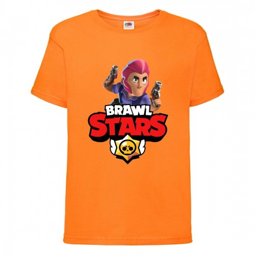 Футболка детская Бравл Старс Кольт (Brawl Stars Colt) оранжевая 104 см Футболка детская Бравл Старс Кольт (Brawl Stars Colt) оранжевая 104 см