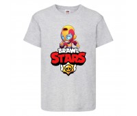 Футболка детская Бравл Старс Макс (Brawl Stars Maks) серый 104 см Футболка детская Бравл Старс Макс (Brawl Stars Maks) серый 104 см