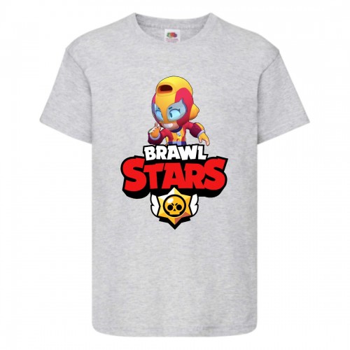 Футболка детская Бравл Старс Макс (Brawl Stars Maks) серый 104 см Футболка детская Бравл Старс Макс (Brawl Stars Maks) серый 104 см