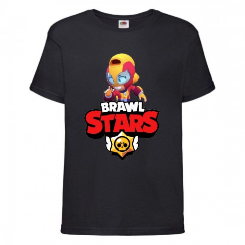 Футболка детская Бравл Старс Макс (Brawl Stars Maks) черная 104 см Футболка детская Бравл Старс Макс (Brawl Stars Maks) черная 104 см