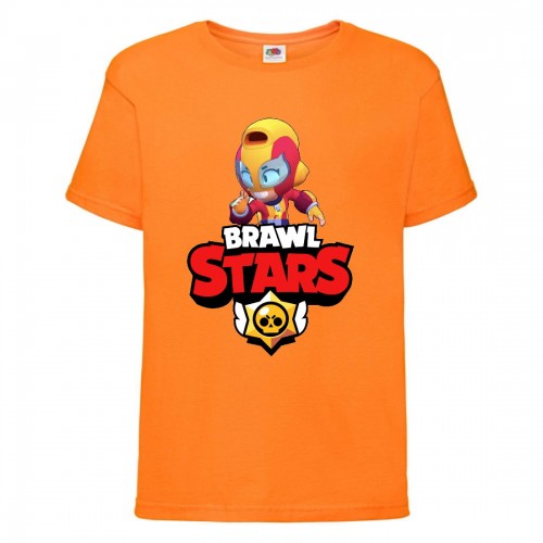 Футболка детская Бравл Старс Макс (Brawl Stars Maks) оранжевый 104 см Футболка детская Бравл Старс Макс (Brawl Stars Maks) оранжевый 104 см