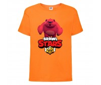 Футболка детская Бравл Старс Медведь Ниты (Brawl Stars Nita) оранжевая 104 см Футболка детская Бравл Старс Медведь Ниты (Brawl Stars Nita) оранжевая 104 см