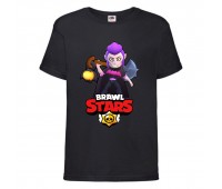 Футболка детская Бравл Старс Мортис (Brawl Stars Mortis) черная 104 см Футболка детская Бравл Старс Мортис (Brawl Stars Mortis) черная 104 см