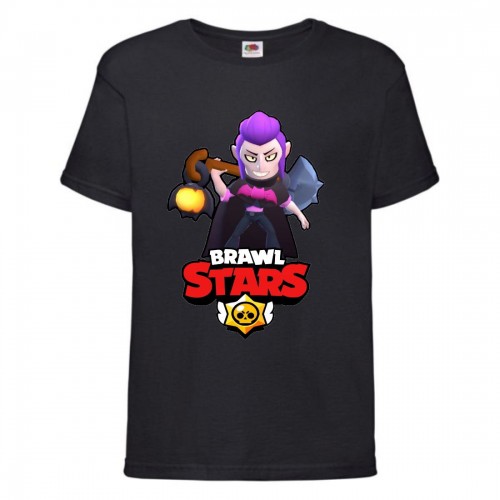 Футболка детская Бравл Старс Мортис (Brawl Stars Mortis) черная 104 см Футболка детская Бравл Старс Мортис (Brawl Stars Mortis) черная 104 см