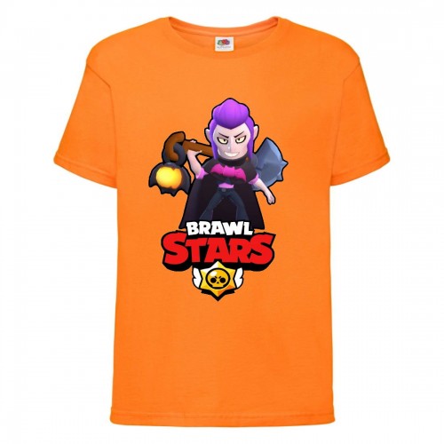 Футболка детская Бравл Старс Мортис (Brawl Stars Mortis) оранжевая 104 см Футболка детская Бравл Старс Мортис (Brawl Stars Mortis) оранжевая 104 см