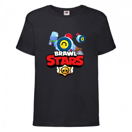 Футболка детская Бравл Старс Нани (Brawl Stars Nani) черная 104 см Футболка детская Бравл Старс Нани (Brawl Stars Nani) черная 104 см