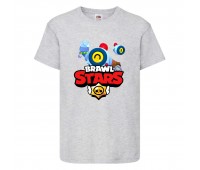 Футболка детская Бравл Старс Нани (Brawl Stars Nani) серая 104 см Футболка детская Бравл Старс Нани (Brawl Stars Nani) серая 104 см