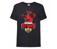 Футболка детская Бравл Старс Нита (Brawl Stars Nita) черная 104 см Футболка детская Бравл Старс Нита (Brawl Stars Nita) черная 104 см