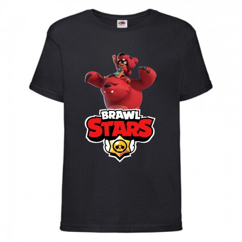 Футболка детская Бравл Старс Нита (Brawl Stars Nita) черная 104 см Футболка детская Бравл Старс Нита (Brawl Stars Nita) черная 104 см