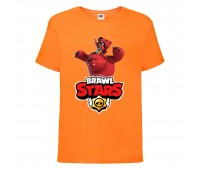 Футболка детская Бравл Старс Нита (Brawl Stars Nita) оранжевая 104 см