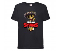 Футболка детская Бравл Старс ПОКО (Brawl Stars Poko) черная 104 см Футболка детская Бравл Старс ПОКО (Brawl Stars Poko) черная 104 см